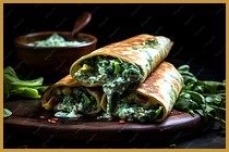 Spinach Cheese Dosa